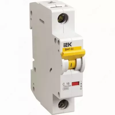 Авт.выкл. ВА 47-60 1Р 16А 6 кА х-ка С ИЭК\