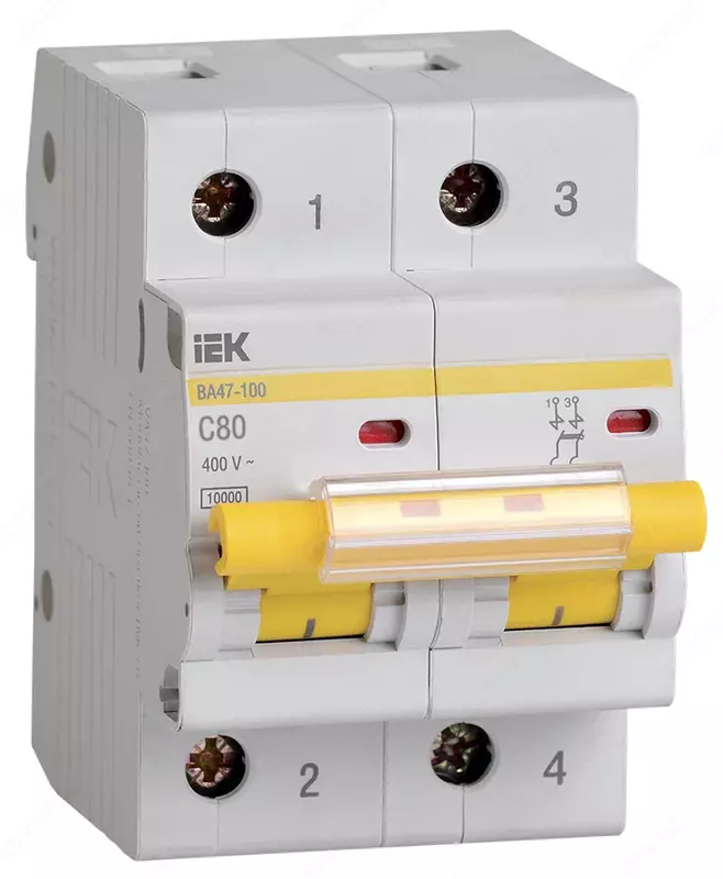 Elektron to'sar BA 47-100 2P 80A 10 ka x-ka C IEK