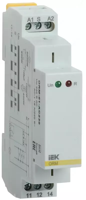 IEK Импульсное реле ORM. 2 конт. 12-240 В AC/DC