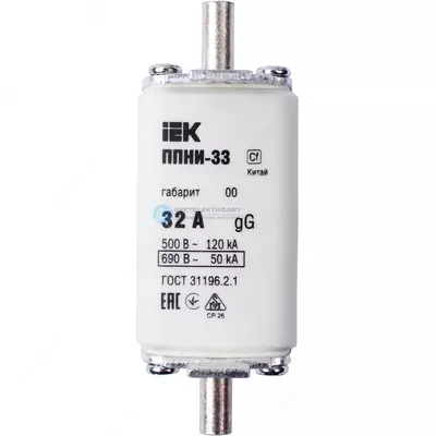Плавкая вставка предохранителя ППНИ-35, габарит 1, 250А ИЭК