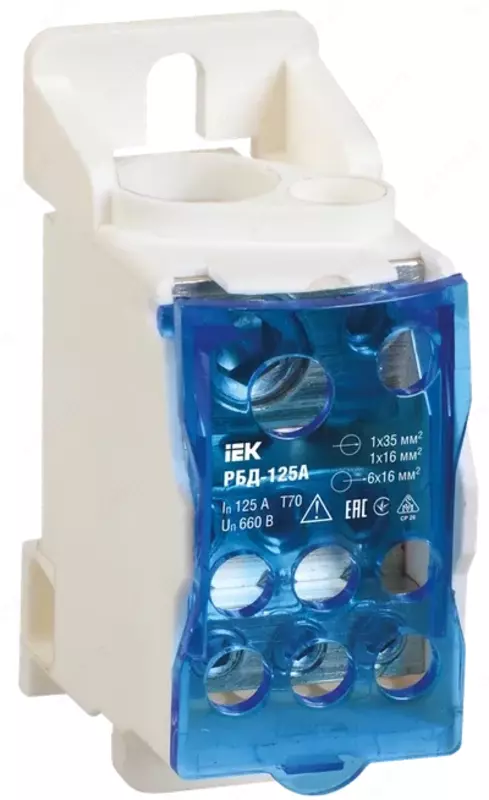 IEK Распределительный блок на DIN-рейку РБД-400А