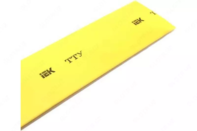 Термоусадочная трубка ТТУ 20/10 жёлтая 1 м IEК