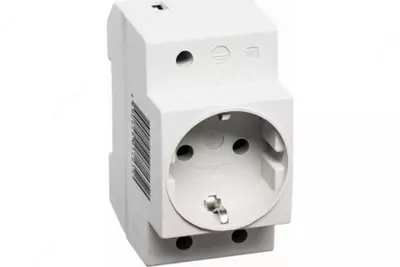 IEK Розетка РАр10-3-ОП с заземлением на DIN-рейку