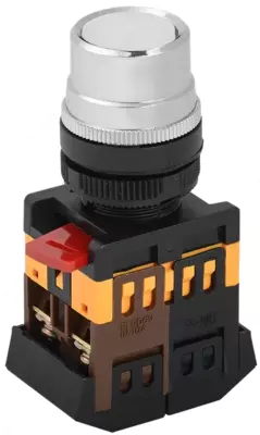 IEK Кнопка ABLF-22 Белый d22мм неон/240В 1з+1р ИЭК