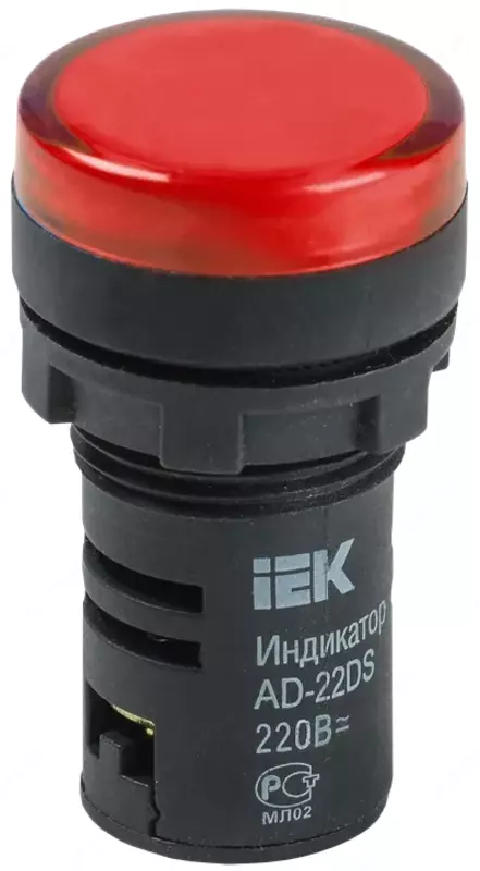 IEK chiroq Ad22ds (LED)matritsa d22mm qizil 230V