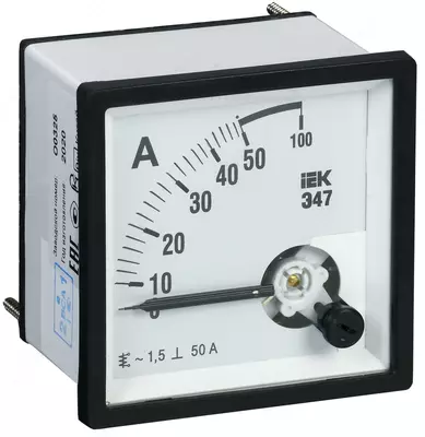 IEK Амперметр Э47 1500/5А кл. точн. 1,5 72х72мм
