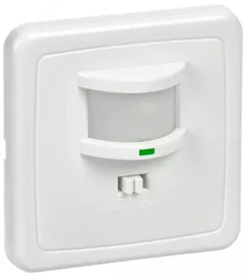 Датчик движения ДД 035 белый, макс. нагрузка 500Вт, угол обзора 140град., дальность 12м, IP20, ИЭК