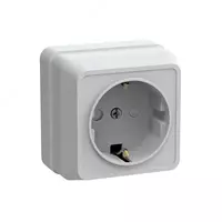 РС23-3-ОБ Розетка 3местн. с з/к 16А откр.уст. ОКТАВА (белый) - 39 000 сум