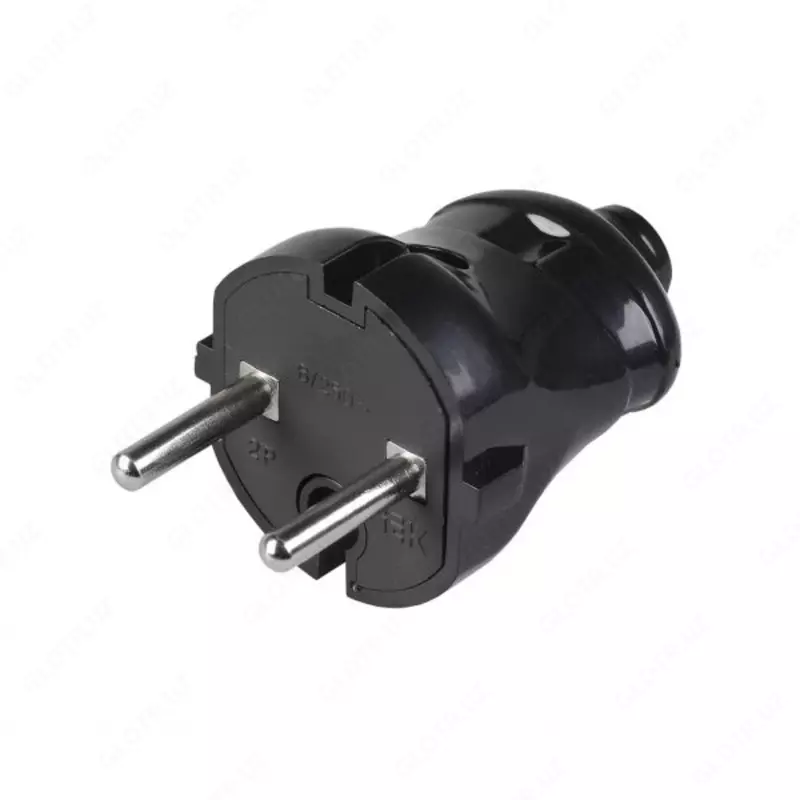 ВПп10-02-Ст Вилка разборная прямая с з/к 16А черная - 7 800 сум