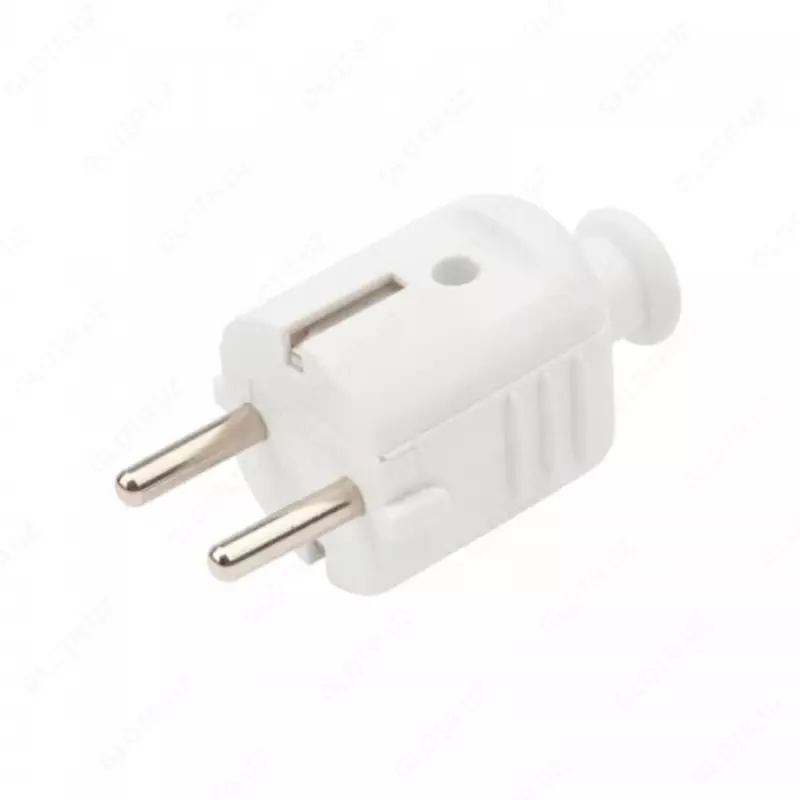 ВПу11-01-Ст Вилка разборная угловая с з/к 16А белая