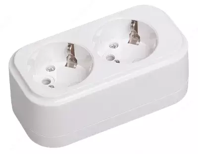 Розетка переносная разборная К02 2 места CLASSIC IEK