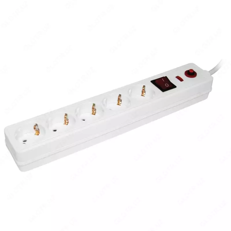 2p+pe/1,5 metr 3x1mm2 IEK tuproqli SF-03k 16a 3 joy kuchlanish himoyachisi