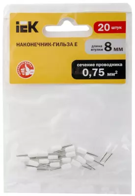 Nshvi uchi 0,75-8 oq (20 dona/Upak) IEK