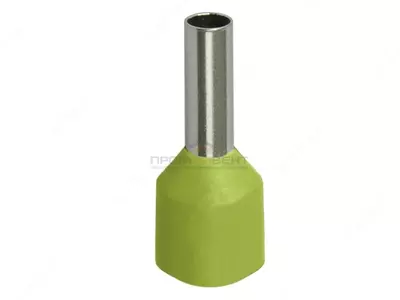 Наконечник-гильза НГИ2 16-14 с изолированным фланцем (зеленый) (100 шт) ИЭК