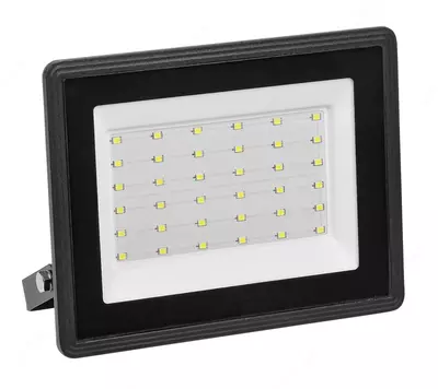 Прожектор СДО 06-100 светодиодный черный IP65 6500 K