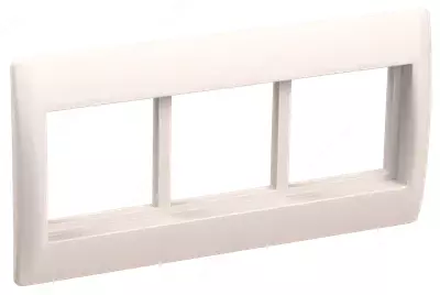 Рамка и суппорт для К.К. "Праймер" на 6 модулей, 75 мм белый IEK