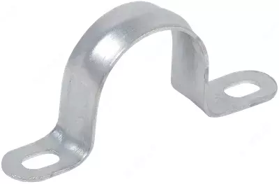 Скоба металл.двухлапковая d16-17мм IEK