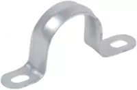 Скоба металл.двухлапковая d25-26мм IEK