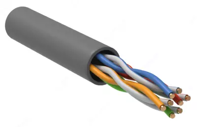 ITK GENERICA kabeli o'ralgan juftlik u / UTP mushuk.5e 100MHz 4 juft PVC yopiq kulrang