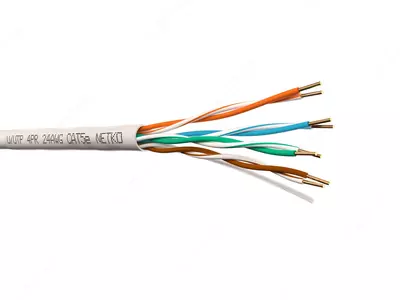 Кабель витая пара F/UTP кат. 5E 27AWG 4 пары LSZH INDOOR 1м белый GENERICA