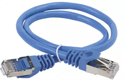 ITK Коммутационный шнур (патч-корд), кат.5е UTP, 1м, синий