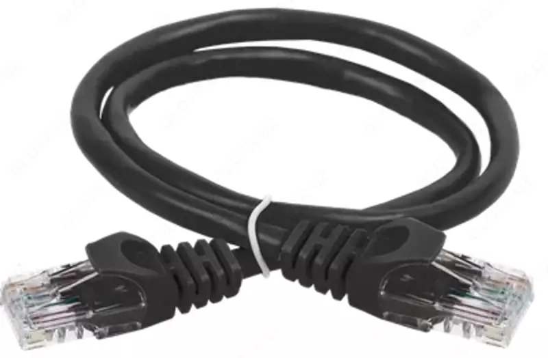 ITK Коммутационный шнур кат. 6 UTP PVC 0,5м, черный