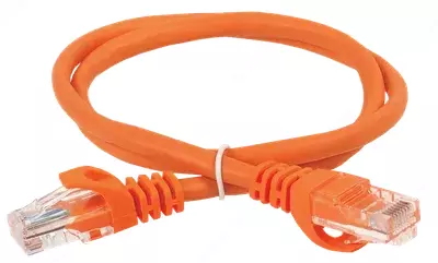 ITK Коммутационный шнур кат. 6 UTP PVC 0,5м оранжевый