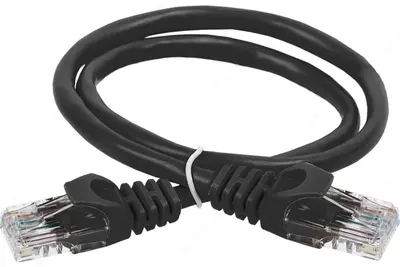 ITK Коммутационный шнур кат. 6 UTP PVC 2м черный