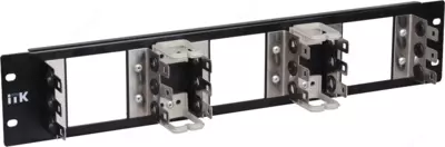 ITK 2U рама для 9 плинтов типа Krone, LSA-PLUS, черная
