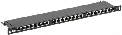 ITK 0,5U патч-панель к. 6А STP 24 пт. экран. Dual IDC в. пл.