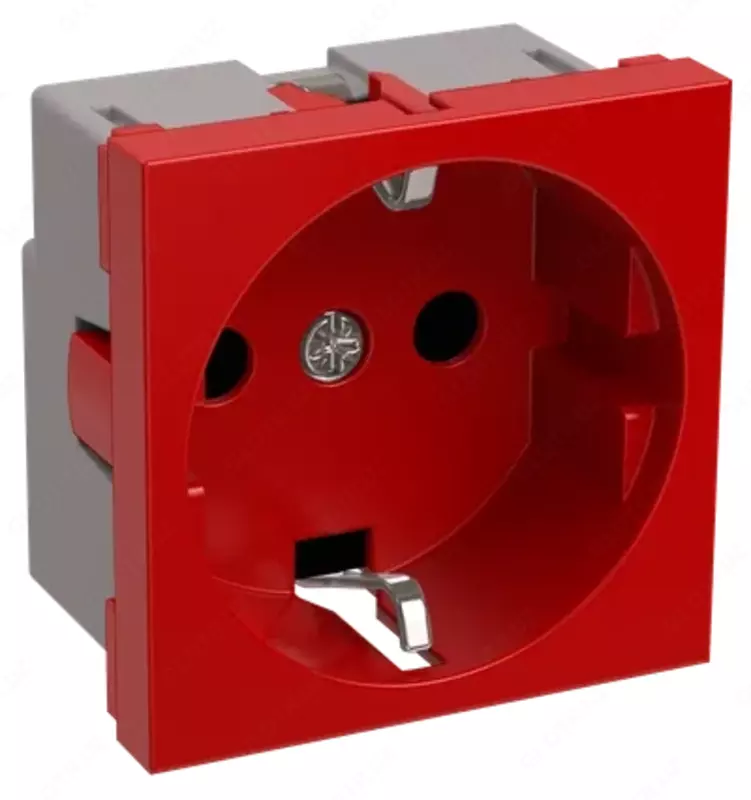 RKS-20-32-P - K z/k 2k rozetkasi (2 modul uchun) primer qizil IEK