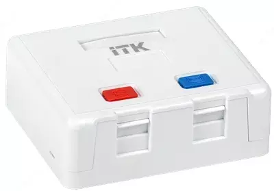 ITK Корпус внешней настенной розетки на 2 Keystone