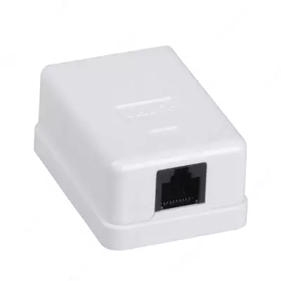 Розетка информационная настенная RJ45 кат. 5Е UTP 1 порт GENERICA