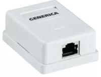 Розетка информационная настенная RJ45 кат. 5Е FTP 1 порт GENERICA