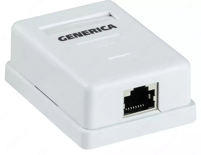 Розетка информационная настенная RJ45 кат. 5Е FTP 1 порт GENERICA