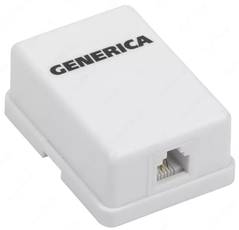 Розетка информационная настенная RJ12 кат. 3 UTP 1 порт GENERICA
