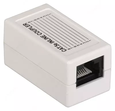 ITK Проходной адаптер кат.5E UTP, RJ45-RJ45, тип Keystone Jack