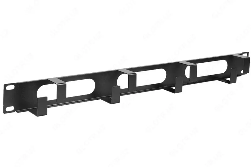 ITK kabel tashkilotchisi 19 " 1U, 5 uzuk, qora