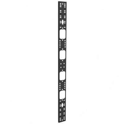 ITK kabel tashkilotchisi 19 " 1U, 5 uzuk, qora