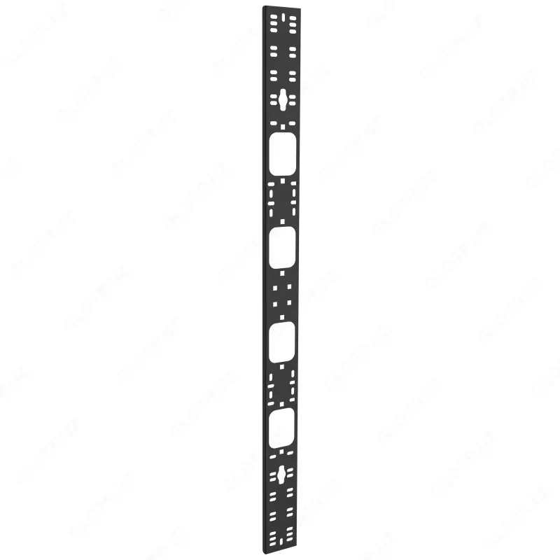 ITK kabel tashkilotchisi 19 " 1U, 5 uzuk, qora