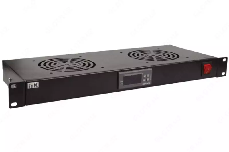 ITK 19" fan moduli 1U 2 raqamli termostatli fanatlar