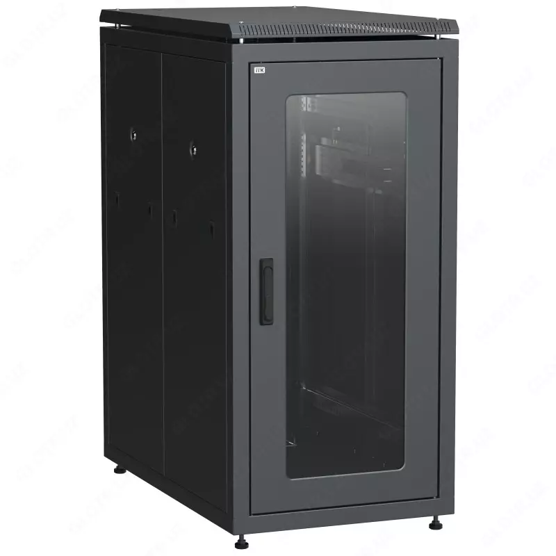 ITK LINEA N 28U 600x1000mm oynali teshikli old eshik qora