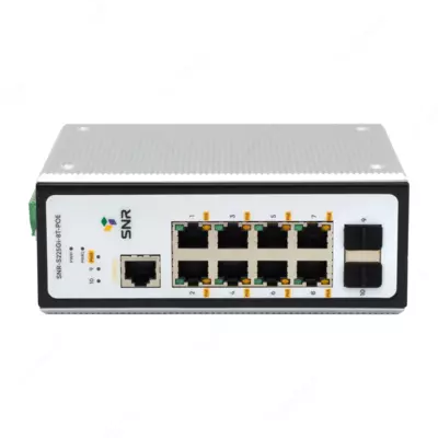 Управляемый промышленный POE коммутатор уровня 2 SNR-S225Gi-8T-POE