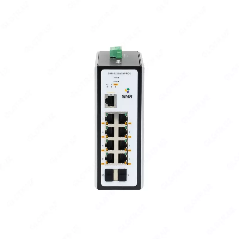 Управляемый промышленный POE коммутатор уровня 2 SNR-S225Gi-8T-POE