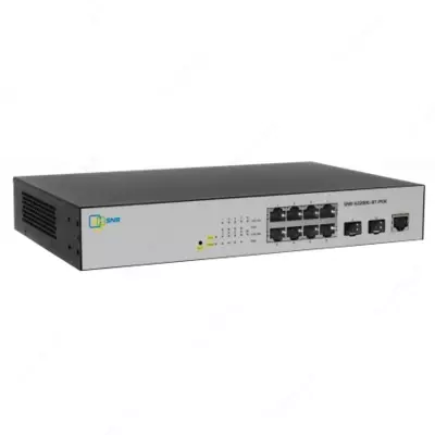 Poe tomonidan boshqariladigan SNR-S2200G-8T-POE 2-darajali kalit
