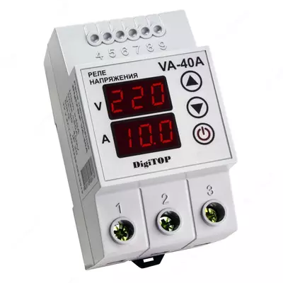 DigiTOP Реле напряжения с контролем тока VA-protector 40A