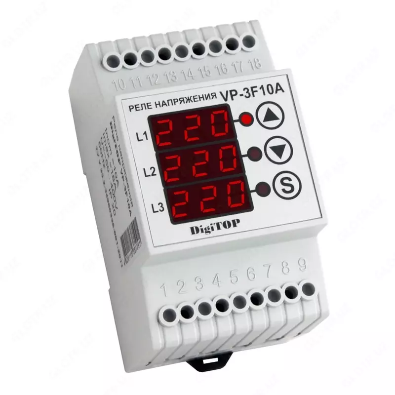 Реле напряжения DigiTOP Vp-3F10A