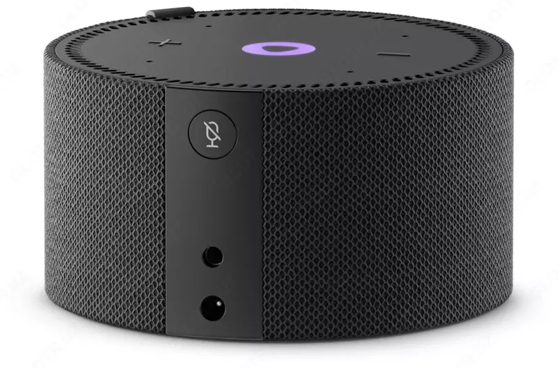 Акустическая система Яндекс Станция Мини Плюс Черная YNDX-00020 Black с часами (Умная колонка с голосовым помощником)