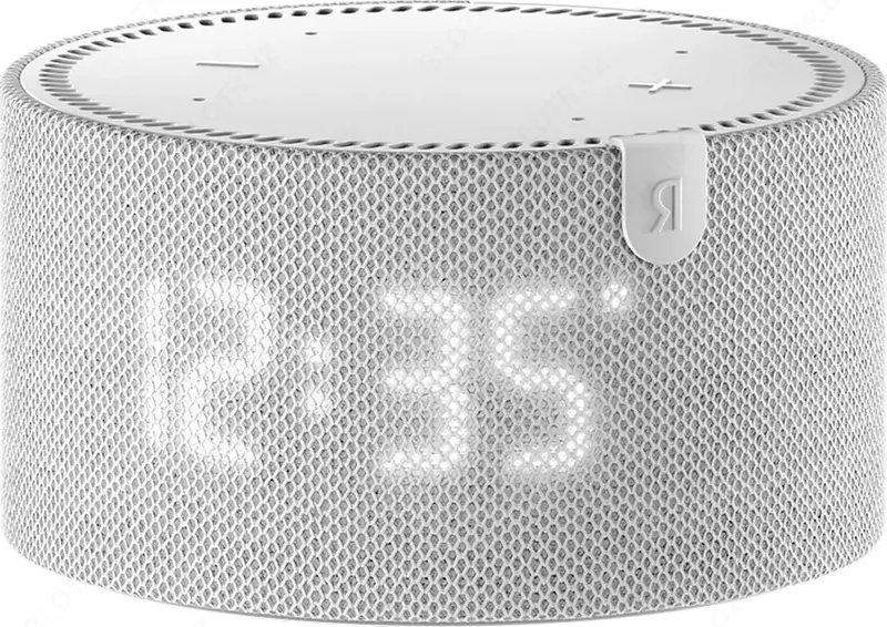 Акустическая система Яндекс Станция Мини Плюс Серая YNDX-00020 Grey с часами (Умная колонка с голосовым помощником)
