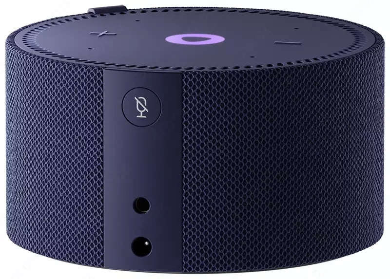 Акустическая система Яндекс Станция Мини 2 Синяя YNDX-00020 Blue с часами (Умная колонка с голосовым помощником)